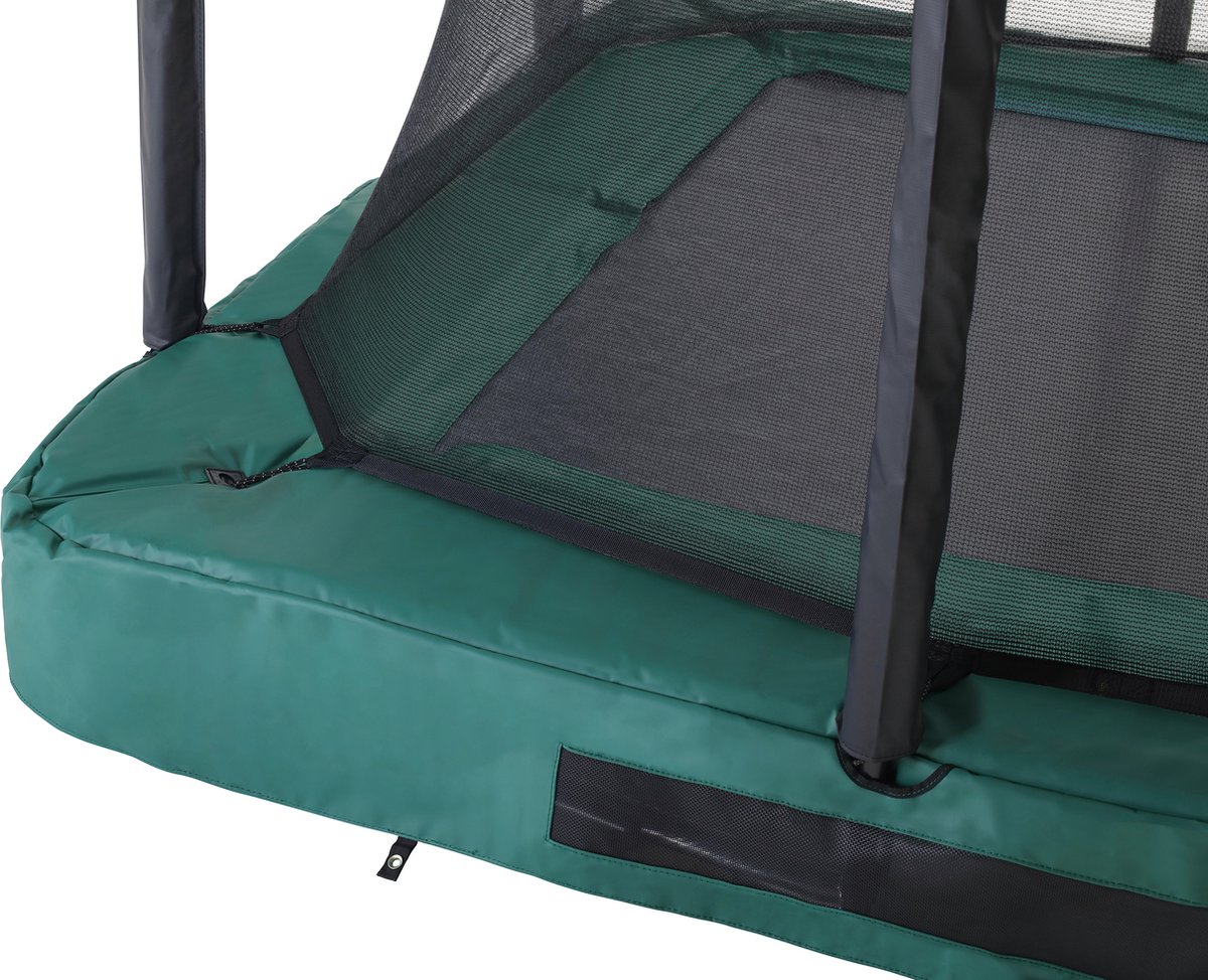 Salta Premium Ground - Inground trampoline met veiligheidsnet - 305 x 214 cm - Groen