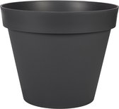 Bloempot Toscane rond - Ø60 cm - Antraciet - 76 Liter - 60 x 47 cm