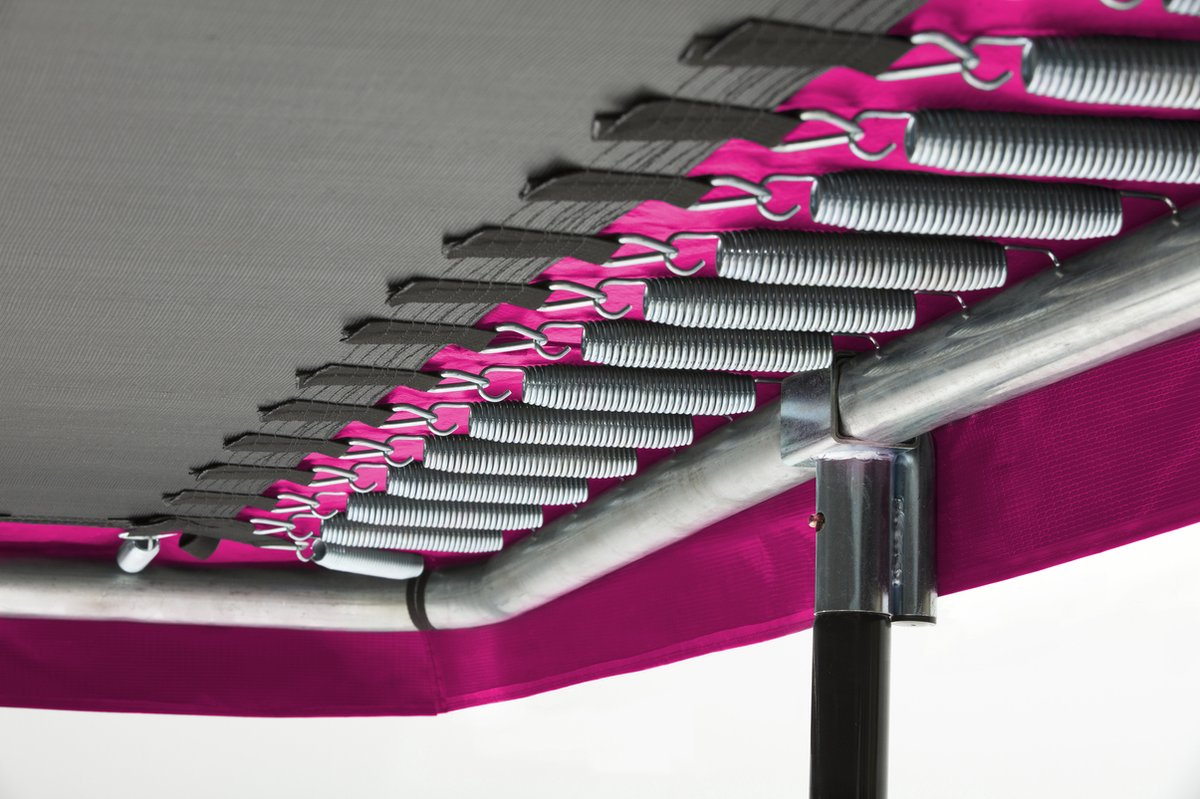 Salta Comfort Edition - 305 x 214 cm - Rechthoekige trampoline met veiligheidsnet - Roze - Trampoline voor kinderen — afbeelding 8