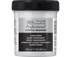 Winsor & Newton 3040859 Professional Acrylic Clear Gesso Primer 225 ml – transparante acrylprimer voor acryl- & olieverf