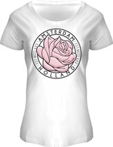 Fox Originals Dames Ring a Rose Amsterdam white wit T-shirt L