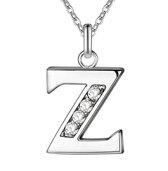 SALE - UITVERKOOP - AANBIEDING - Damesketting – Vrouwenketting – Zilver – Letter Z - Moederdag - Cadeau voor haar