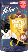 Felix Party Mix - Kattensnacks Original - 8 x 60 g
