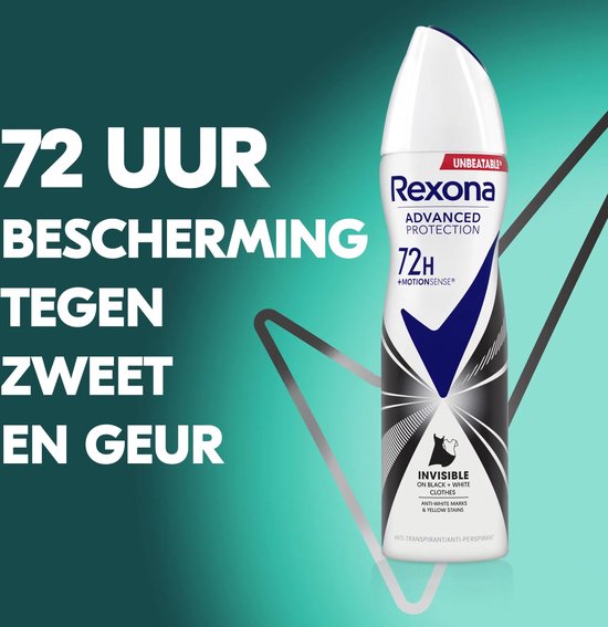Rexona - Anti-Transpirant Spray - Women Advanced Protection - Invisible - 6 x 150 ml - Voordeelverpakking