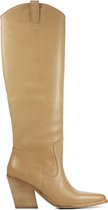 Bronx Vrouwen Leren       Cowboy Laarzen  / Western Boots 14176-J - Camel - Maat 38