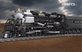 Stoomlocomotief - Stoomtrein Trein Bouwpakket | Stad | City | Bouwset | Lego Compatible | Creator | Technic | Toy Brick Lighting® | 1500+ Bouwstenen | Bouw & Constructie