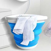 Opvouwbare wasmachine 10L Kleur BLAUW -  Mini wasmachine - wasmachine camping -  handwasmachine - Reizen - draagbaar wasmachine