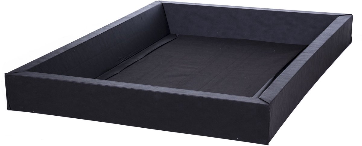 Beliani SIMPLE - Waterbedframe - zwart - schuimstof