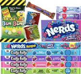 Zure snoep pakket 11 delig - Amerikaans snoepgoed - Zuur snoep - Snoep box - Cadeau pakket - Giftbox - mystery box