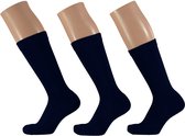 Apollo dames sokken met badstof zool 3-paar - 42 - Blauw