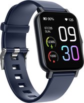 Teymour Activity tracker GTS2 met stappenteller en hartslagmeter - Smartwatch Voor Dames en Heren - Stappenteller en Bloeddruk meter- Sporthorloge – Blauw