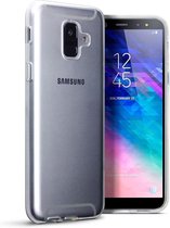 Samsung Galaxy A6 Plus Hoesje Transparante Hoesje – Protection Cover Case – Telefoonhoesje met Achterkant & Zijkant bescherming – Transparante Beschermhoes - Bescherming Tegen Kras