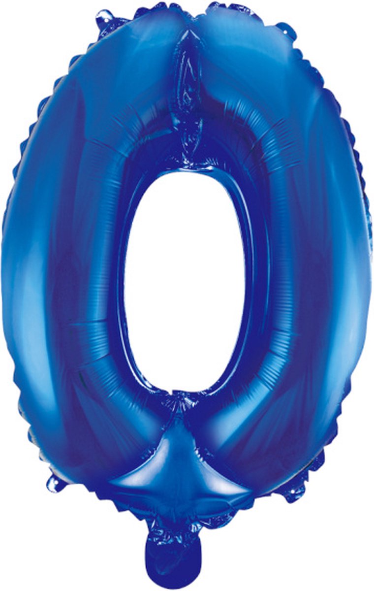 Folie Ballon Cijfer 1 Blauw 41cm