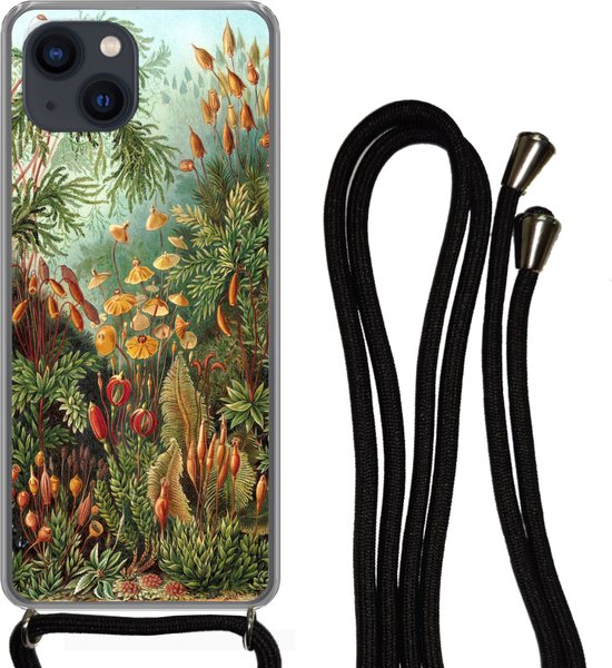 Telefoonkoord - Telefoonketting - Telefoonhoesje Geschikt voor iPhone 13 Mini - Muscinae - Kunst - Oude meesters - Siliconen - Crossbody - Telefoonhoesje met koord Telefoonhoesje