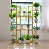 9 Tier - Bamboe Pottenrek - 17 Potplanten Standrek - Bloempot Houder Plank - Indoor Outdoor Planter Display Rekken - voor Patio