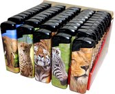 50 X Aanstekers Wildlife wilde dieren olifant tijger zebra print klik navulbaar afbeeldingen