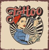 Retro Wenskaart Tattoo