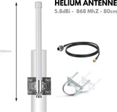 Helium 5.8 dBi Antenne - Lora / Helium antenne - HNT - Outdoor antenne - 868 MHZ - Fiberglass antenne - 80 cm