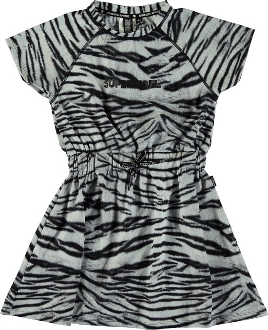 COPACABANA. Dress - White Tiger Print - 16/176