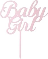 Taart Decoratie - Baby Girl - Taarttopper - Geboorte - Meisje