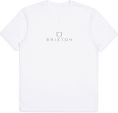 Brixton ALPHA THREAD S/S STT Heren T-shirt - Maat S
