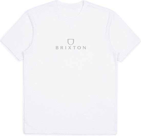 Brixton ALPHA THREAD S/S STT Heren T-shirt - Maat S