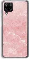 CaseCompany® - Galaxy A12 hoesje - Roze marmer - Soft Case / Cover - Bescherming aan alle Kanten - Zijkanten Transparant - Bescherming Over de Schermrand - Back Cover