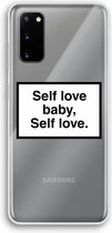 CaseCompany® - Galaxy S20 hoesje - Self love - Soft Case / Cover - Bescherming aan alle Kanten - Zijkanten Transparant - Bescherming Over de Schermrand - Back Cover