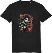 FanFix - Duurzaam - Fair Wear - Bio Katoen  - Anime Shirt - Demon Slayer  - Tanjiro - Nezuko - Inosuke - Sabito - Unisex
