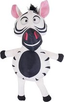 Safari zebra van stevig nylon zwart/wit 33 CM