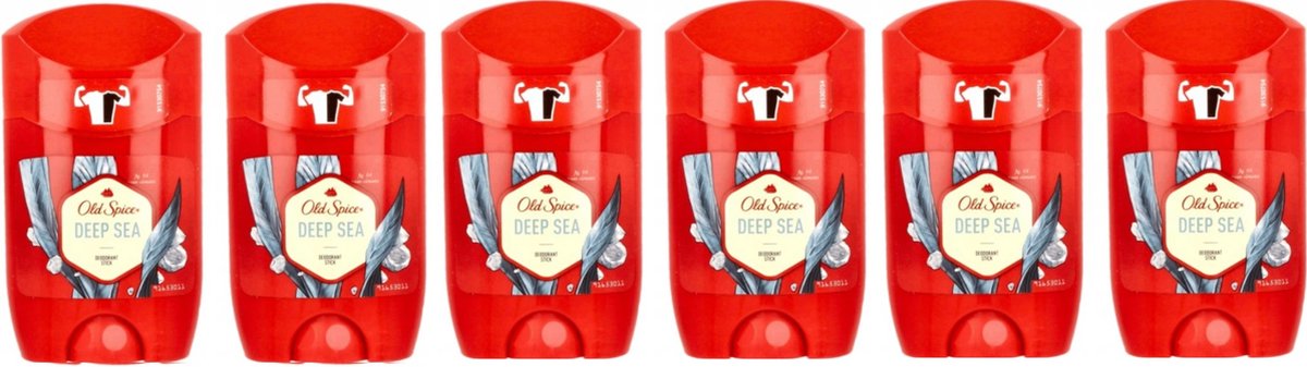 Goedkoopste Old Spice Deo Stick - Deodorant Deep Sea - 6x 50 ml - Voordeelverpakking