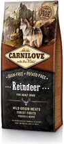 Carnilove Adult granenvrij hondenvoer Rendier 12kg met 70% vlees!