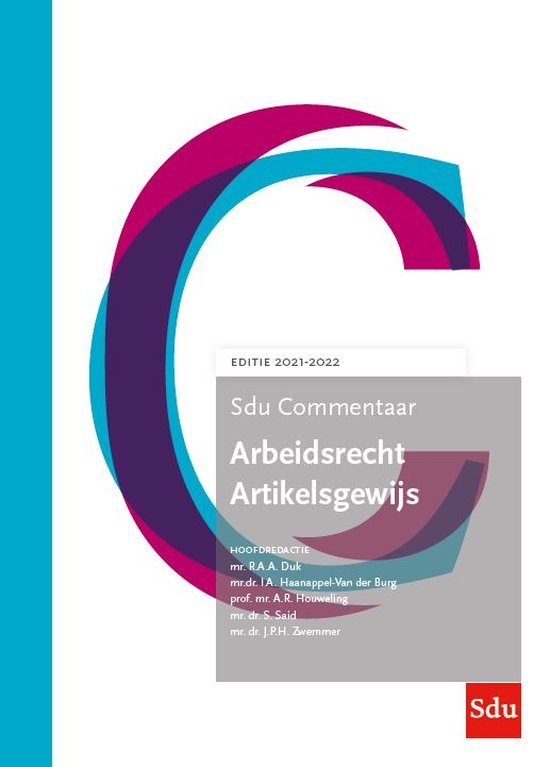 SDU Commentaar - Sdu Commentaar Arbeidsrecht Artikelsgewijs  ... - cover