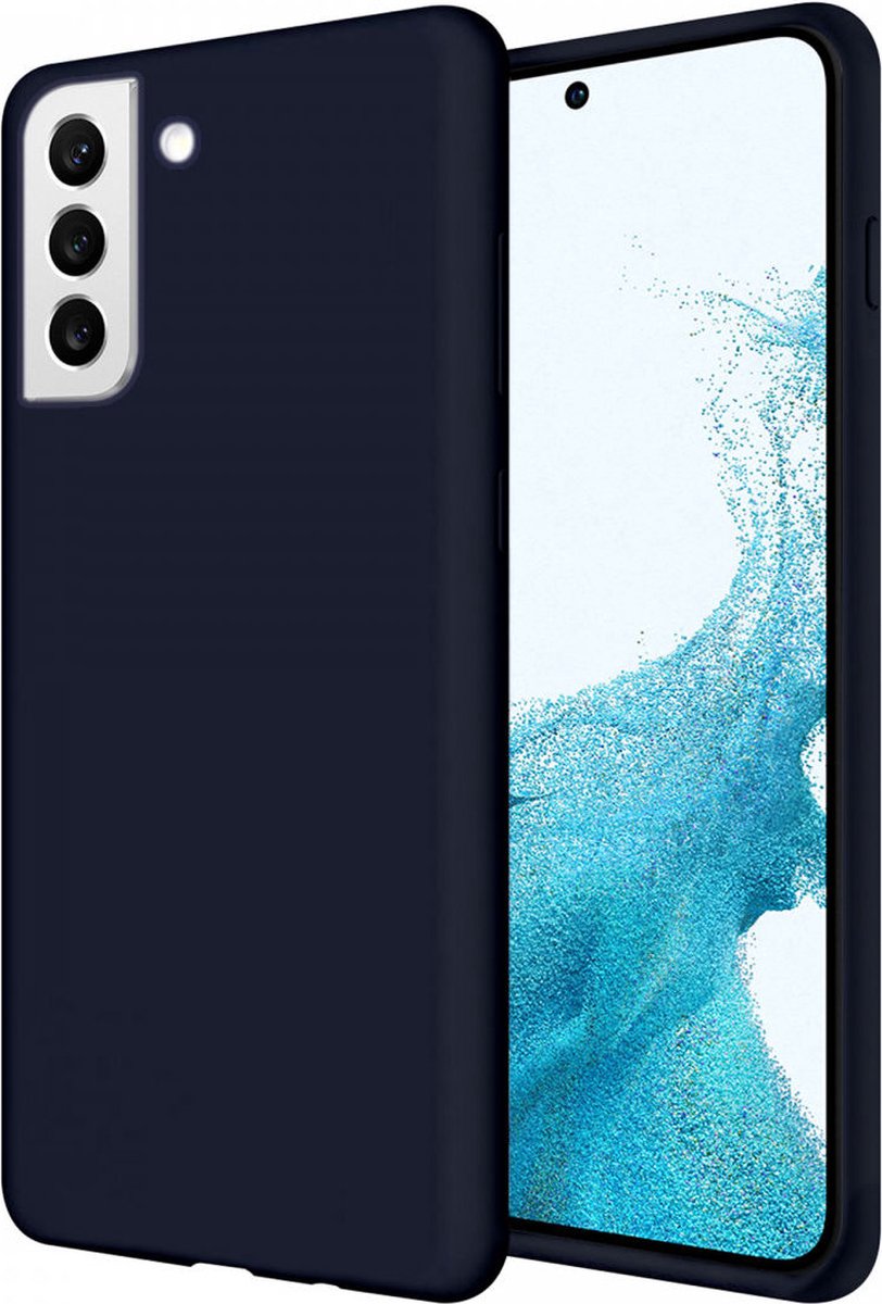 Siliconen Hoesje Geschikt voor Samsung Galaxy S22 | Flexibel | Dun | Zacht | Back Cover Blauw
