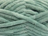 Ice yarns chenille garen kopen mint groen – 100% micro fiber pakket 2 bollen chunky yarn 400gram – pendikte 12-16 mm | DEWOLWINKEL.NL