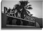 Walljar - Palm Springs - Muurdecoratie - Canvas schilderij