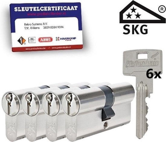 strijd verband Memo Vitess SKG3 - certificaat cilindersloten - 4 stuks gelijksluitend - 30/30 |  bol.com
