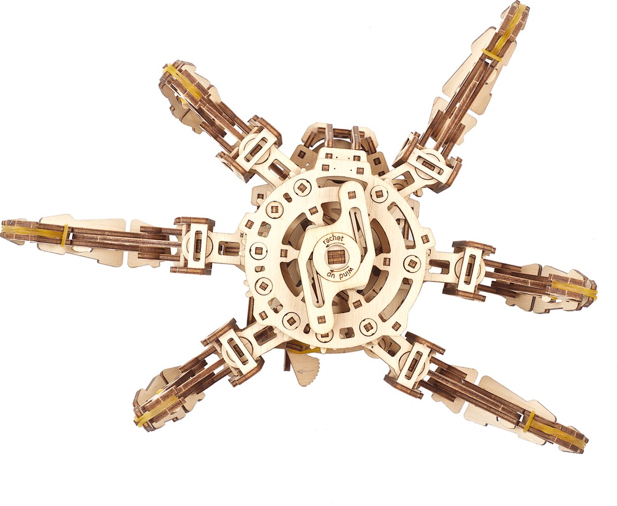UGEARS Houten 3D Model - Hexapod Verkenner — afbeelding 21
