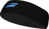 Babolat logo hoofdband/headband - zwart/blauw