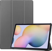Case2go - Tablet Hoes geschikt voor Samsung Galaxy Tab S8 Plus (2022) - 12.4 Inch - Tri-Fold Book Case - Grijs