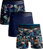 Muchachomalo-3-pack onderbroeken voor mannen-Elastisch Katoen-Boxershorts - Maat M