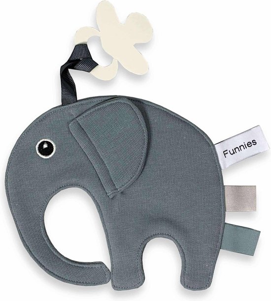 Foto: Speendoek olifant tutpop ollie grey blue 