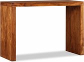 vidaXL Wandtafel massief hout met sheesham afwerking 110x40x76 cm