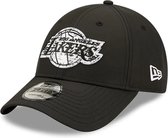 New Era LA Lakers Black 9FORTY Cap *limited edition black/white