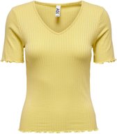 Jacqueline de Yong T-shirt Jdyfransiska S/s Top Jrs Noos 15238718 Straw Dames Maat - L