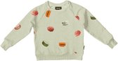 Snurk - Truien voor kinderen - Macarons Green Sweater - Groen - Maat 116EU