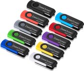 10 Pack 16 GB Memory Stick DataOcean USB 2.0 Swivel Thumb Drive Flash Drive Data Opslag (10 X 16 GB in meerdere kleuren)