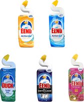 Wc eend toilet reiniger 5 verschillende geuren - toiletreiniger - Geuren wc eend: Ocean, Citrus, Berry magic, Nr1 ontkalker & Duck: Eucalyptus