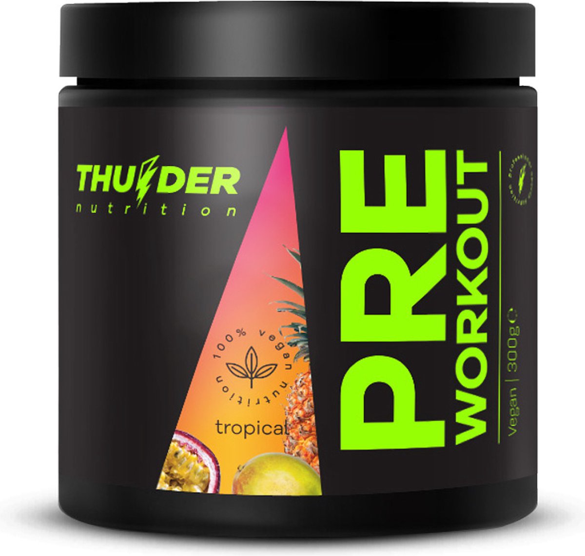 Thunder Nutrition - 100% Vegan Pre Workout - Tropical