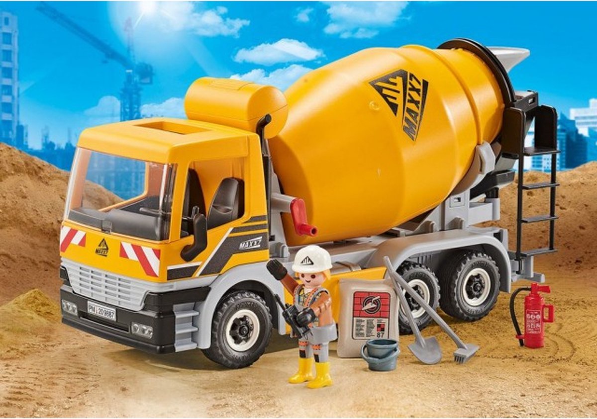 Playmobil betonmixer / vrachtwagen (in plastic zak)